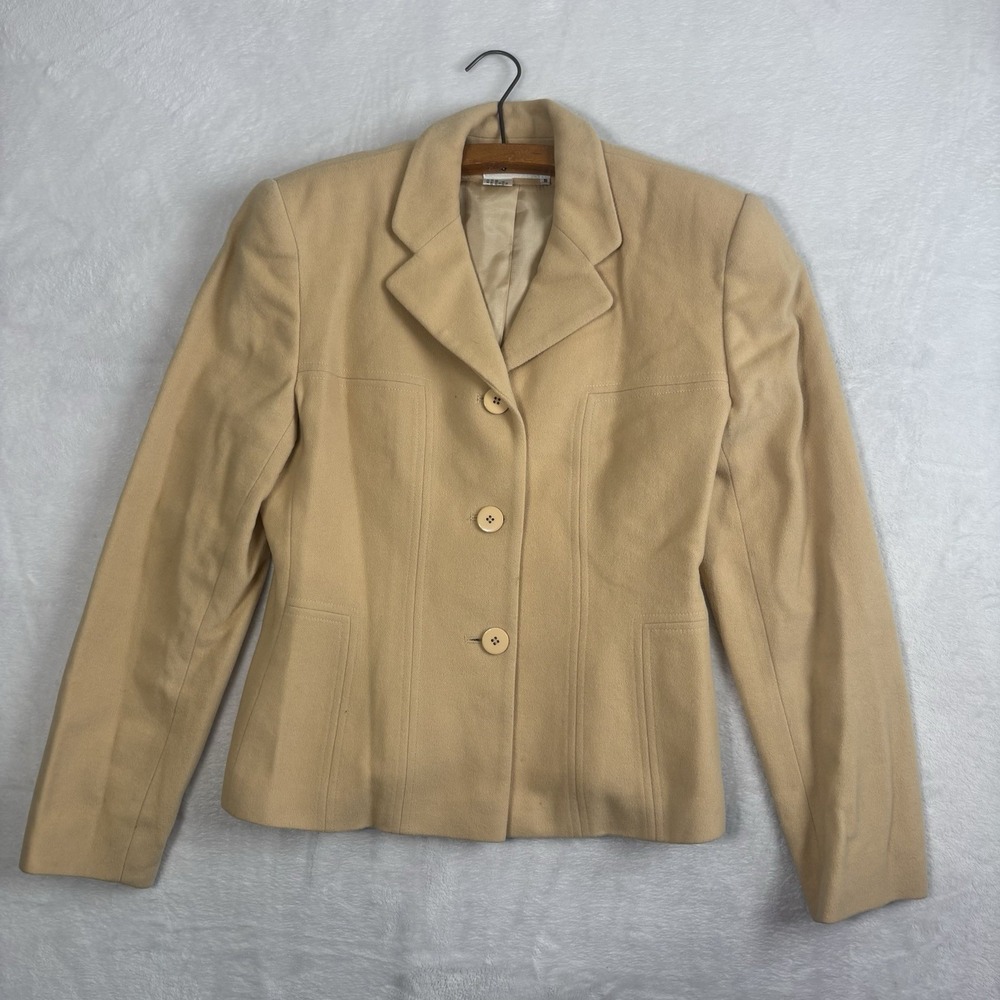 VTG Charles Gray London Wool‎ Cashmere Blend Blazer Suit Jacket Women's Small